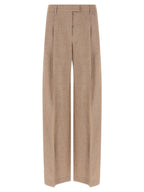 Multicolor Linen Flared Pants