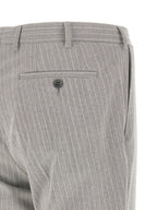 Gray Polyester Two-Piece Suit