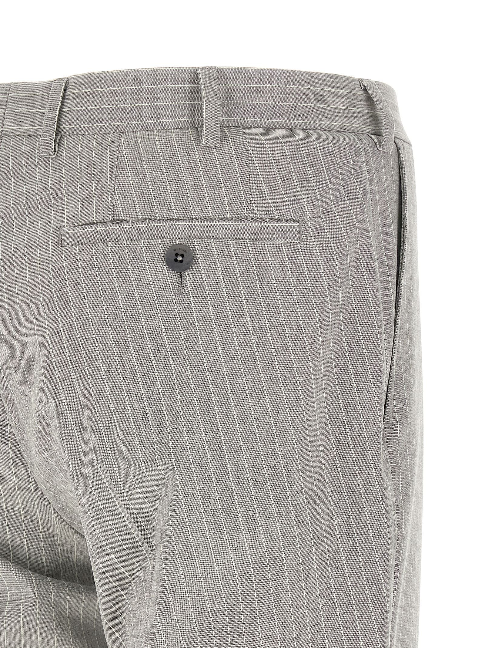 Gray Polyester Two-Piece Suit