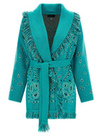 Blue Cashmere Cardigan