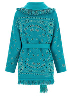 Blue Cashmere Cardigan