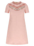 Multicolor Virgin Wool Short Dress
