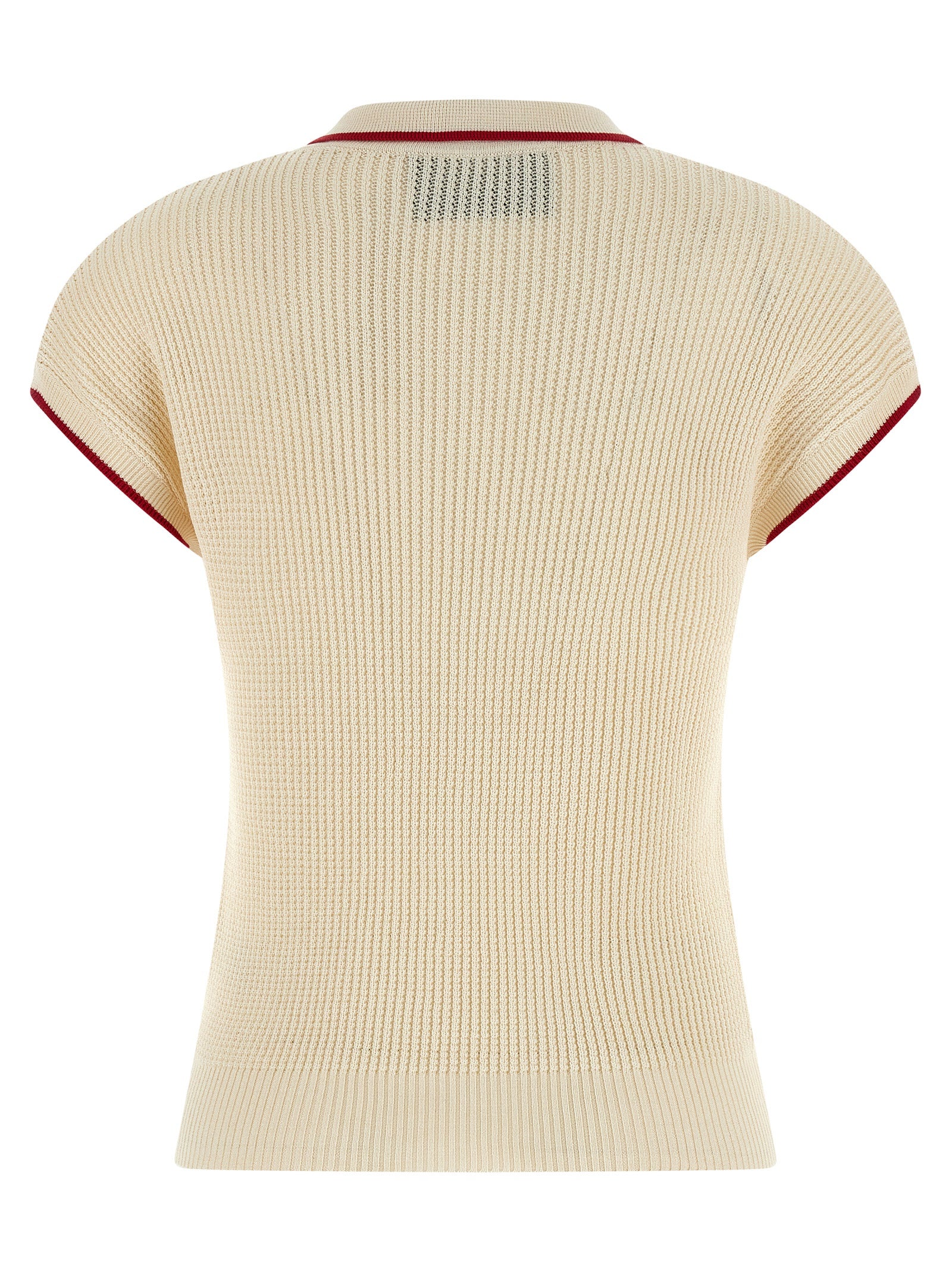 Beige Cotton Shortsleeve Shirt