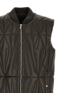 Brown Lamb Leather Sleeveless Jacket