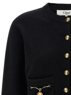 Black Wool Cardigan
