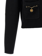 Black Wool Cardigan