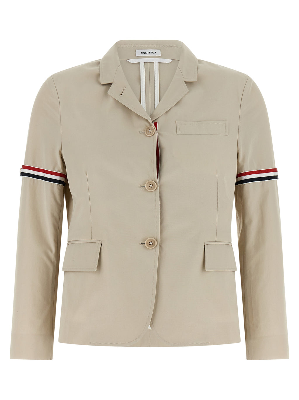 Beige Cotton Blazer