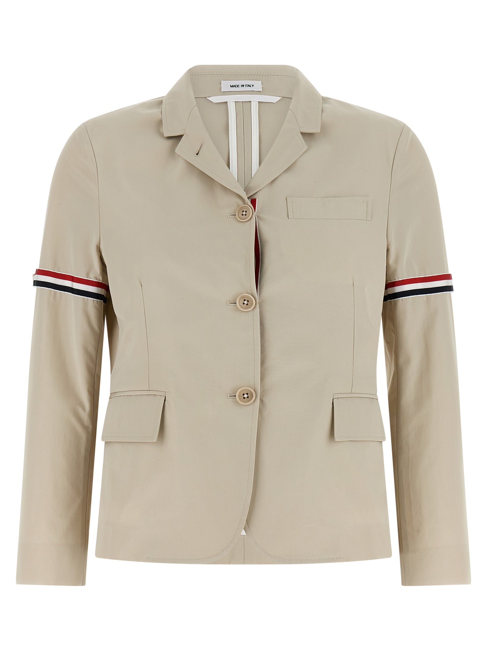 Beige Cotton Blazer