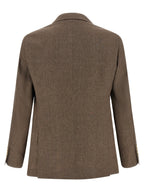 Brown Linen Blazer