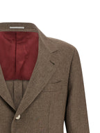Brown Linen Blazer