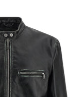 Black Leather Leather Jacket