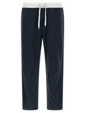 Blue Cotton Joggers (Workout Pants)