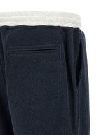 Blue Cotton Joggers (Workout Pants)