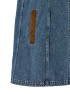 Blue Cotton Short Dress