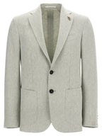 Bicolor Linen Blazer