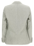 Bicolor Linen Blazer