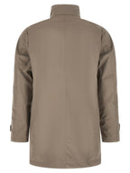 Gray Polyester Shell Jacket