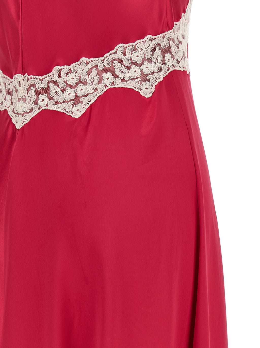 Fuchsia Viscose Long Dress