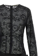 Black Viscose Long Dress