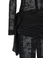 Black Viscose Long Dress