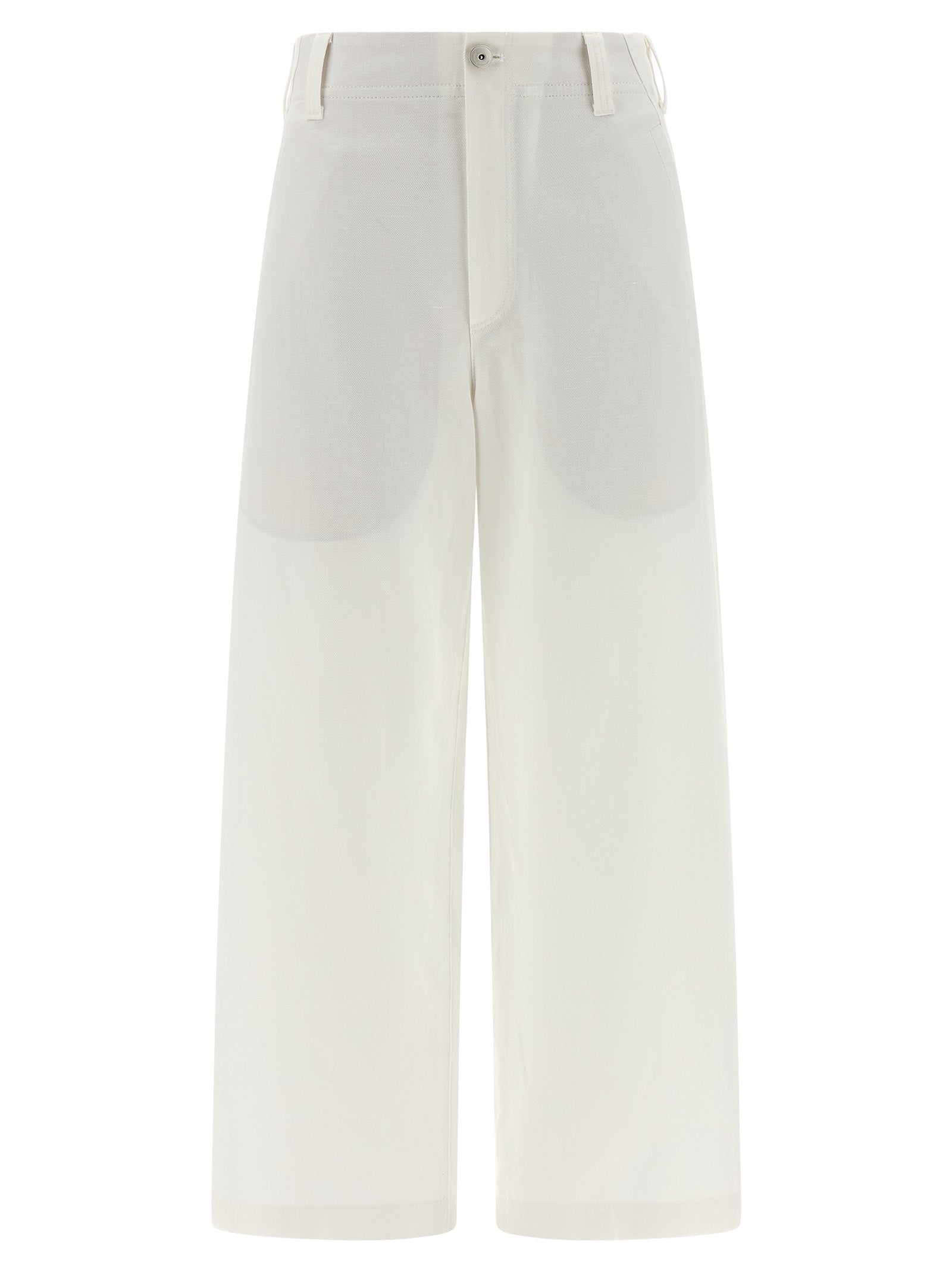 White Cotton Chino Pants