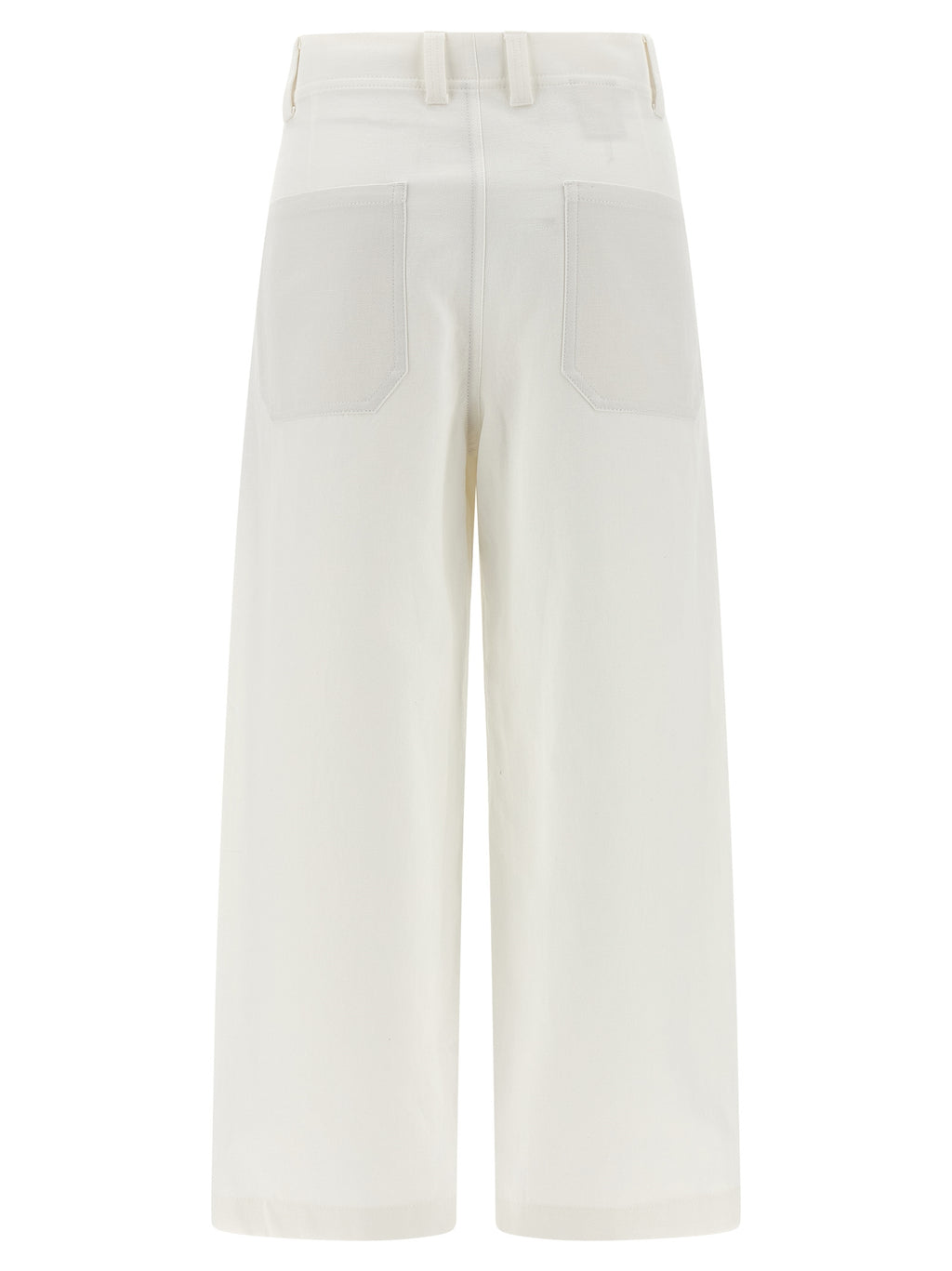 White Cotton Chino Pants