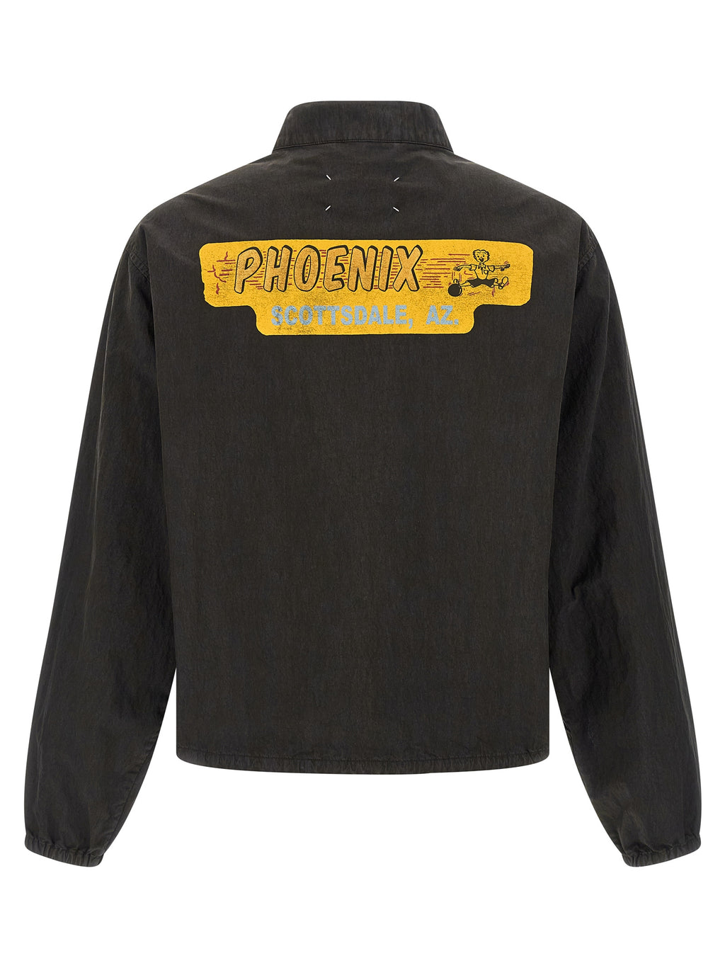 Gray Cotton Shell Jacket