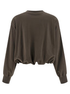 Brown Cotton Sweatshirt