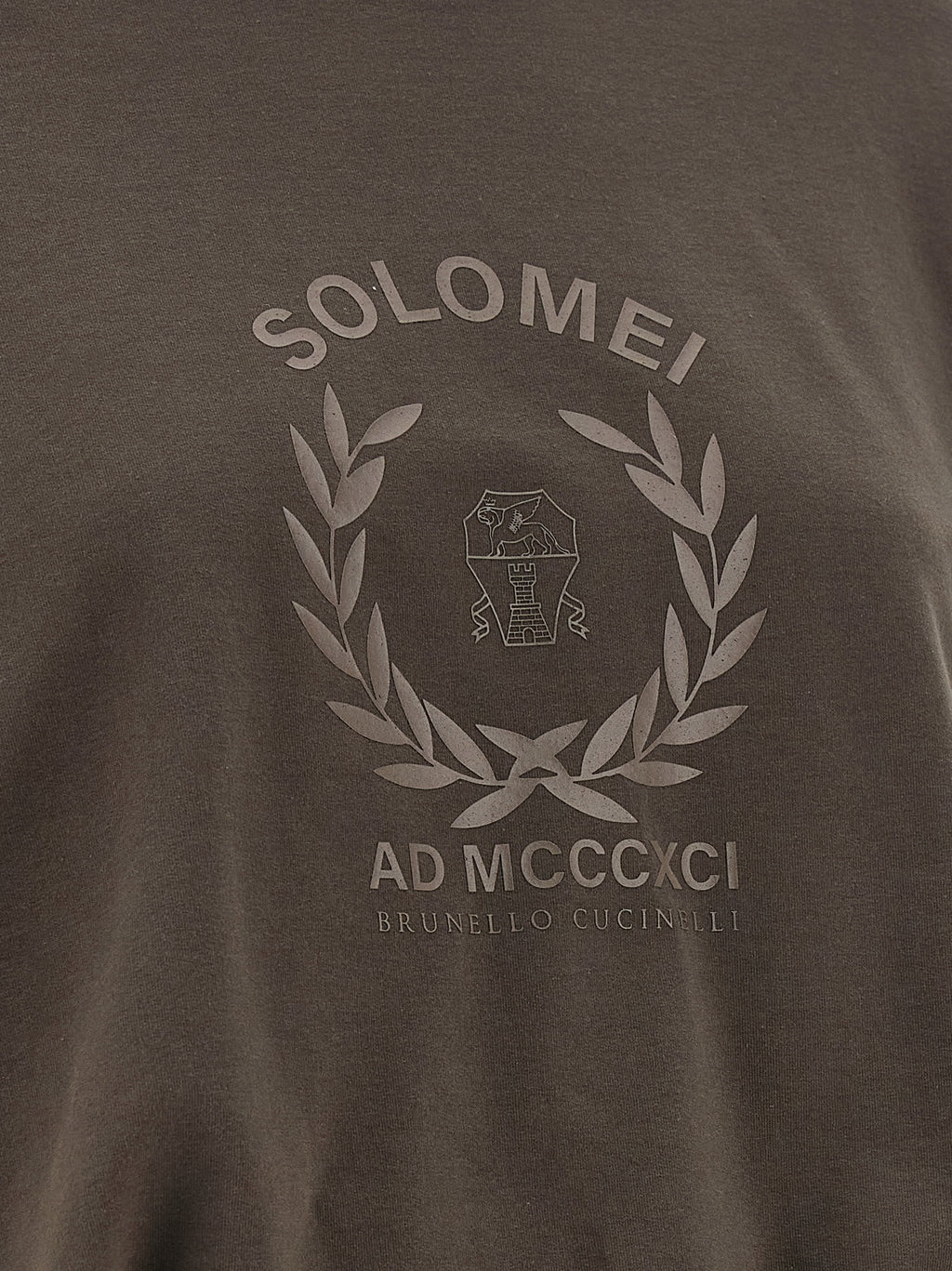 Brown Cotton Sweatshirt