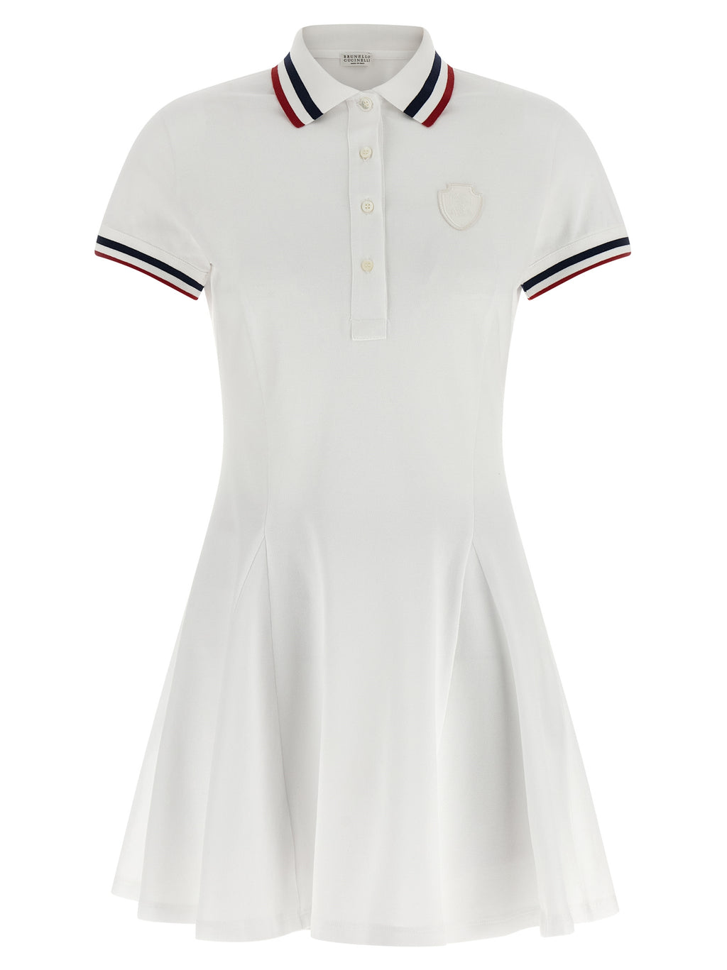 White Cotton Short Dress