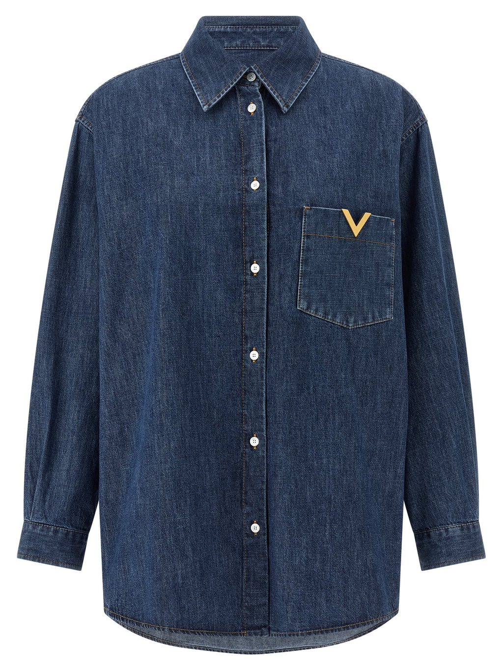 Blue Cotton Blouse