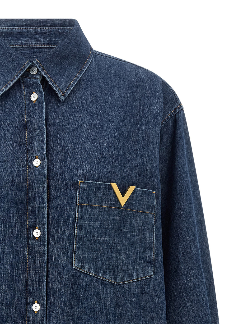 Blue Cotton Blouse