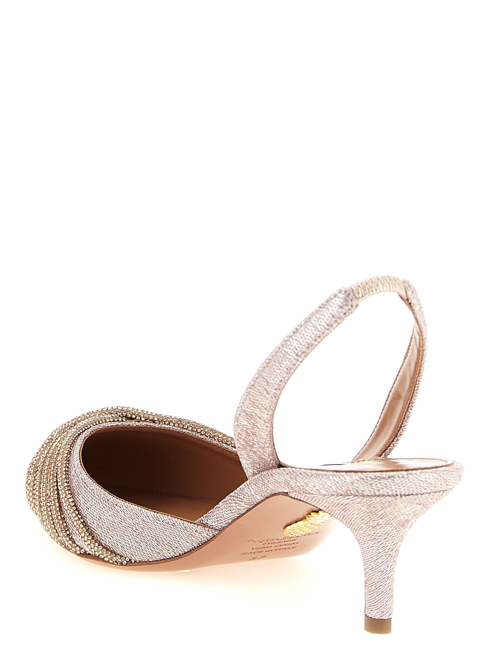 Multicolor Textile Mid Heel Pumps
