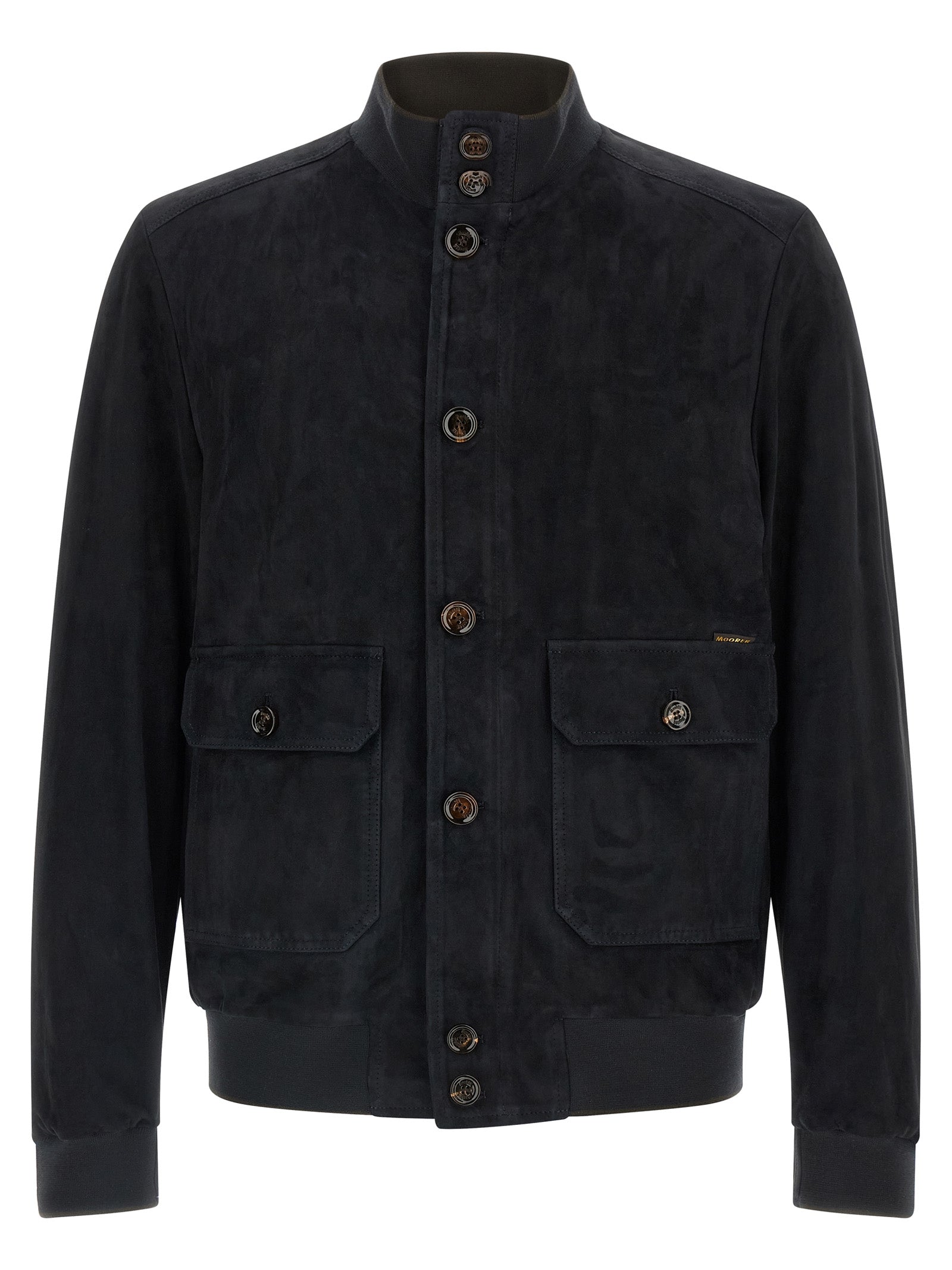 Blue Lamb Leather Leather Jacket