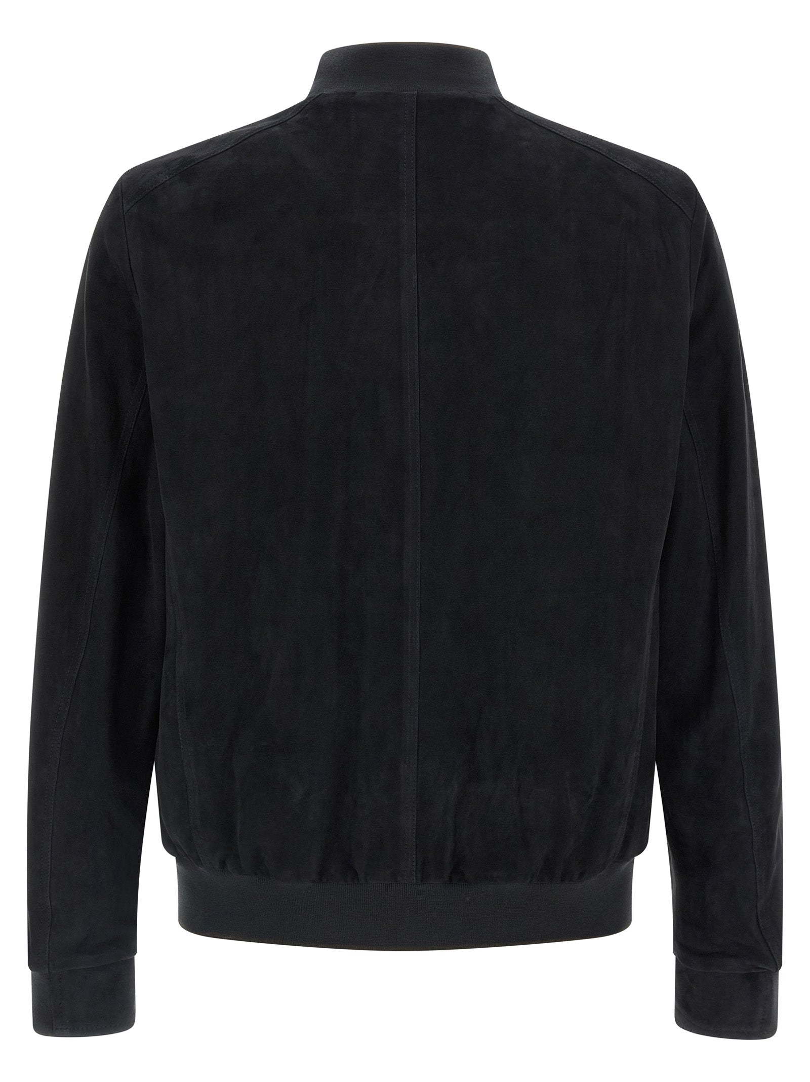 Blue Lamb Leather Leather Jacket