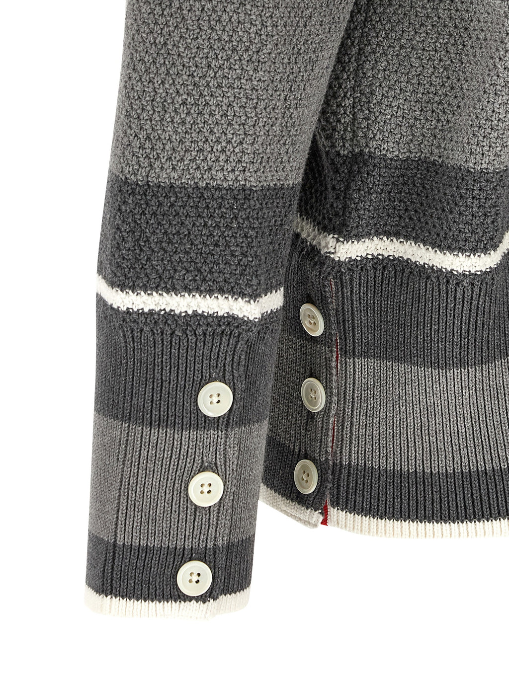 Gray Cotton Cardigan
