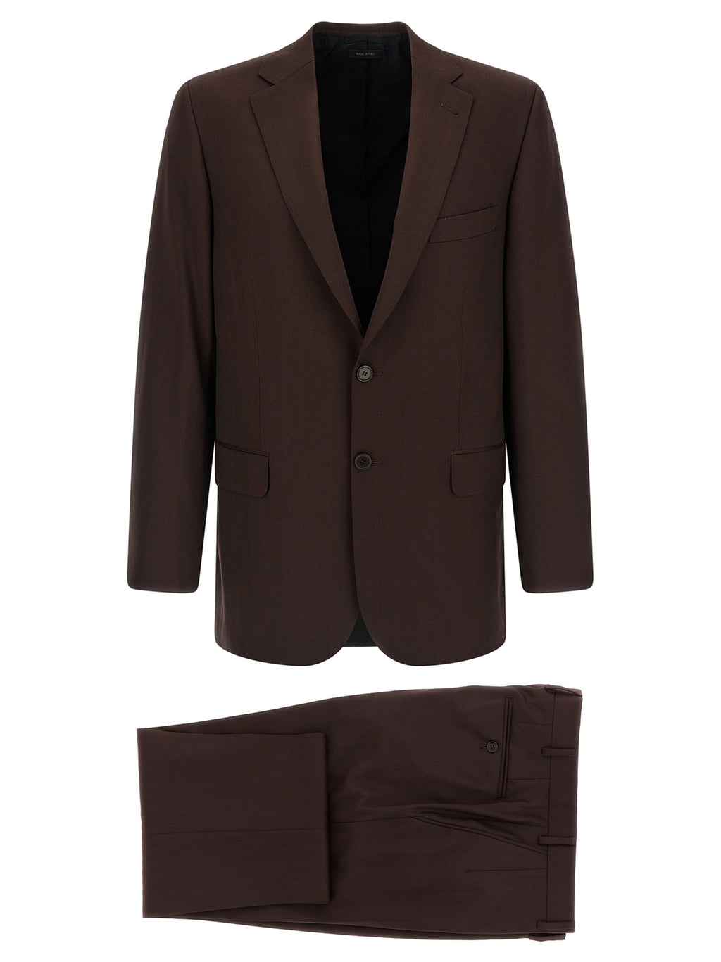Brown Wool Two-Piece Suit