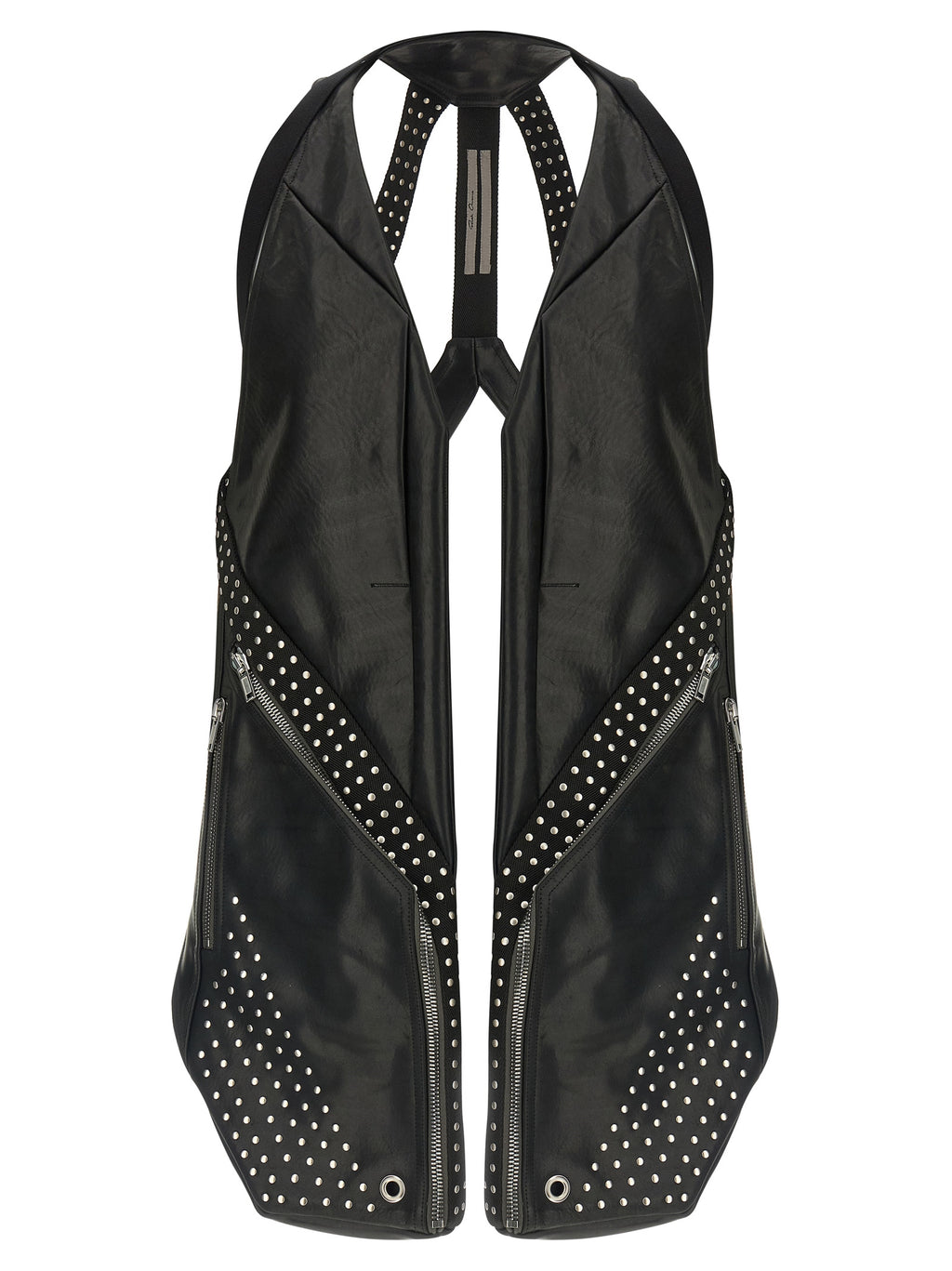 Black Bull Skin Sleeveless Jacket