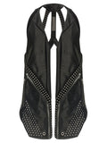 Black Bull Skin Sleeveless Jacket