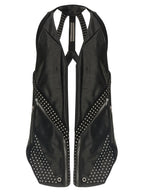 Black Bull Skin Sleeveless Jacket