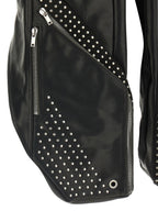 Black Bull Skin Sleeveless Jacket