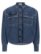 Blue Cotton Blouse
