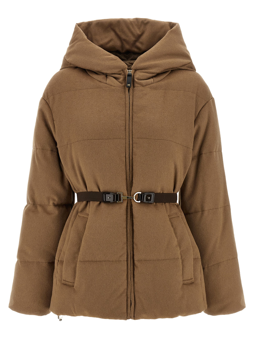 Brown Camel Hair  Full-Length Jacket