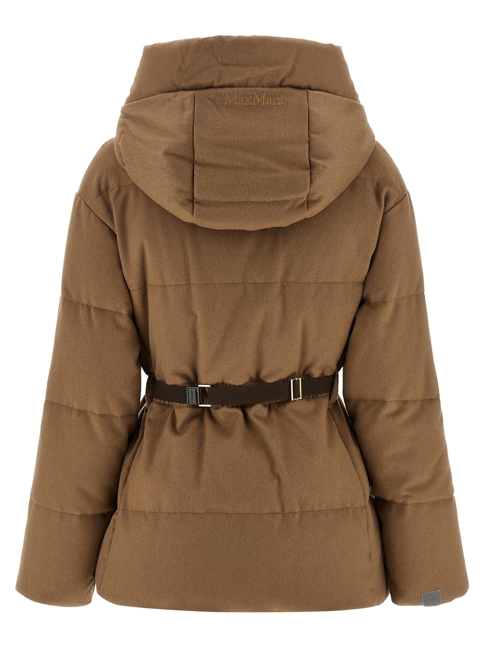 Brown Camel Hair  Full-Length Jacket