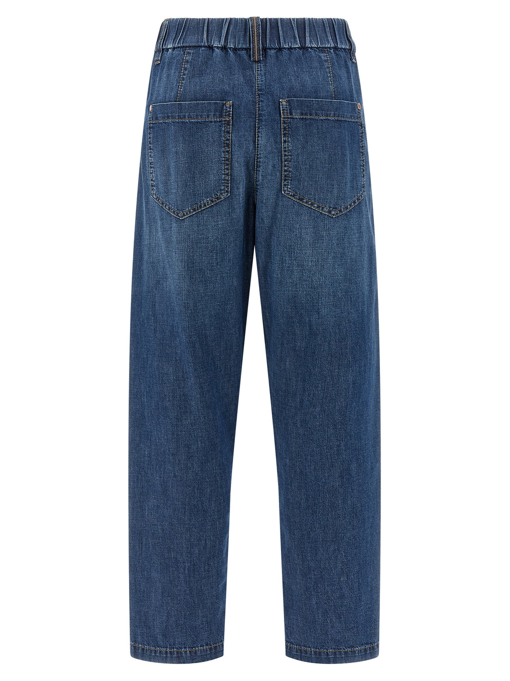 Blue Cotton Relaxed Fit Jeans