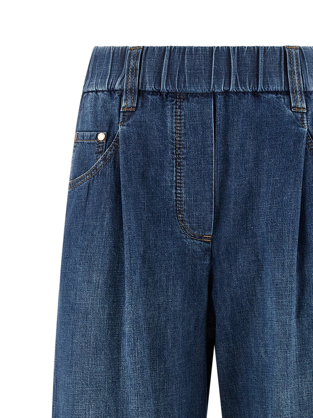 Blue Cotton Relaxed Fit Jeans