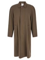 Beige Virgin Wool Coat