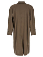 Beige Virgin Wool Coat
