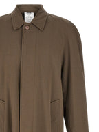 Beige Virgin Wool Coat