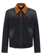 Gray Cotton Denim Jacket